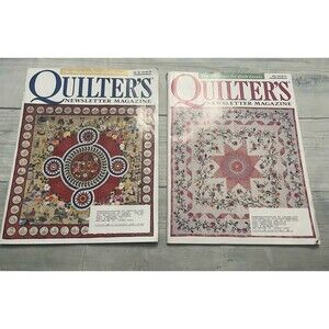 Lot of 2 Quilters Newsletter Magazines, No. 329 & 331, January 2001 - April 2001